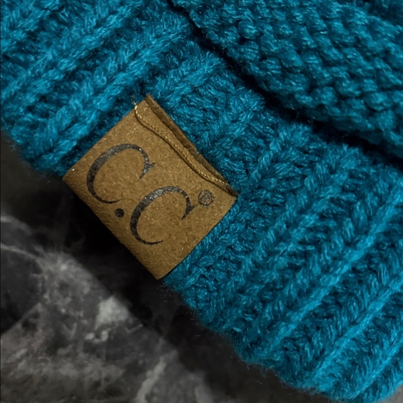 C.C Womens  Vibrant Blue Knit Hat - Picture 4 of 4